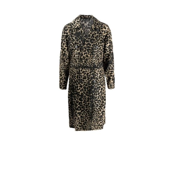Dries Van Noten Double-Breasted Leopard Coat - Picture 1 of 11
